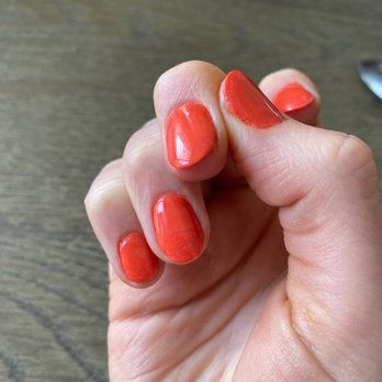 Happiness Nails & Spa - Ripple on my ring finger and rough edges on almost all fingers. She didn't even file my nails evenly. - Nail Salons Near Me - Encinitas, California Happiness Nails & Spa - Ripple on my ring finger and rough edges on almost all fingers. She didn't even file my nails evenly. - Nail Salons Near Me - Encinitas, California