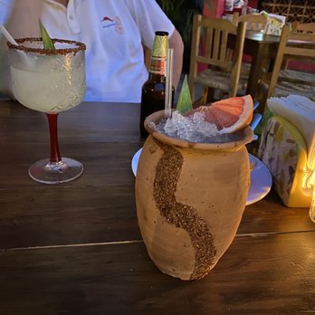El Santo Taco - Drinks.  I don't know what it was called.  The bottom of the menu.  Tequila with several juices.  Delicious and refreshing! - Tacos Near Me - Puerto Vallarta, JAL
