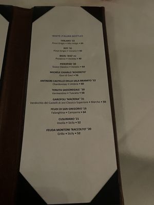 Menu photo 5 Vallozzi's Versailles, KY