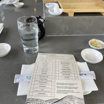 Hando - Menu - Sushi Bars Near Me - Houston, Texas