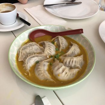 Tibet Kitchen - Momos in a curry sauce - Himalayan/Nepalese Near Me - Toronto, Ontario