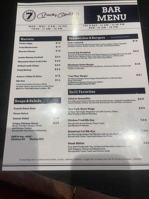 Menu photo 2 Mickey Mantle's Thackerville, OK