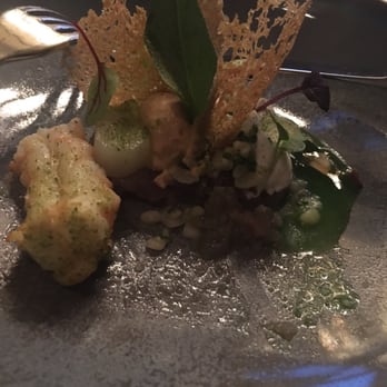 Chateau Neercanne - Course 1 tartare with lobster and spring sauce - French Near Me - Maastricht, LI
