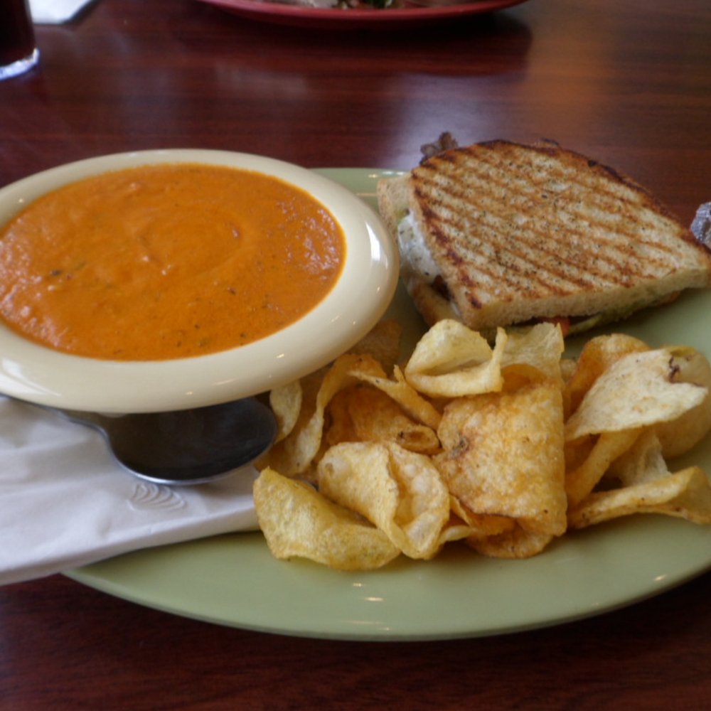 Becca's Cafe, Bistro & Catering - Soup - roasted red pepper w/ gouda. - Sandwiches Near Me - Wausau, Wisconsin Becca's Cafe, Bistro & Catering - Soup - roasted red pepper w/ gouda. - Sandwiches Near Me - Wausau, Wisconsin