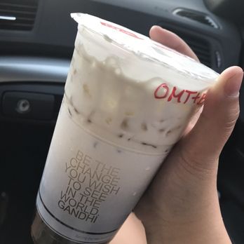 7 Leaves Cafe - (Large) Oolong Milk Tea w/ Boba. Tastes like light coffee. Bomb!! - Coffee & Tea Near Me - Alhambra, California