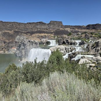 Shoshone Falls Park - Lowest viewing platform view - Parks Near Me - Twin Falls, Idaho Shoshone Falls Park - Lowest viewing platform view - Parks Near Me - Twin Falls, Idaho