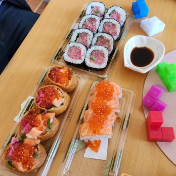 Nijiya Market - toro roll / salmon inari / koji salmon - International Grocery Near Me - San Mateo, California