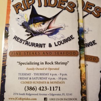 JC's Riptides - Seafood Near Me - Edgewater, Florida