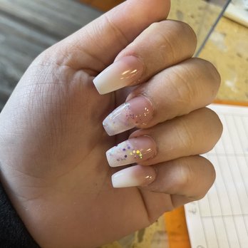 City Nails - My left hand. Nails are curved & bulky - Nail Salons Near Me - Oak Lawn, Illinois