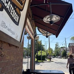 The Brown Bag Deli - Exterior seating area