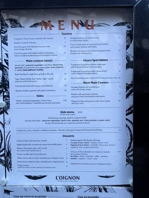 Menu photo 3 Restaurant l'Oignon Strasbourg, 67 Menu photo 3 Restaurant l'Oignon Strasbourg, 67