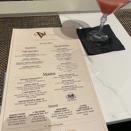 Brunch menu