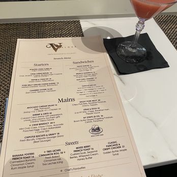 Velour - Brunch menu - American Near Me - Dallas, Texas