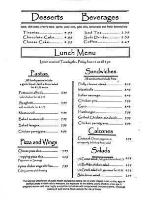 Menu photo 7 Chicago's Pizza Demorest, GA Menu photo 7 Chicago's Pizza Demorest, GA