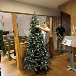 University Lutheran Chapel - Picture from decorating the chapel during Advent.