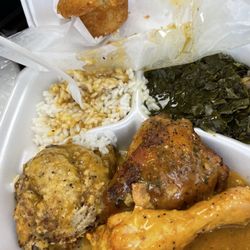 Gladys Kitchen - Baked Fried Chicken Meal  Vegetables