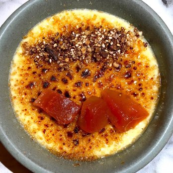 Mirate - Crème brûlée flan, super yummy. Wish it had more of the caramelized sauce. I just personally like a bit of the juice in every bite. - Mexican Near Me - Los Angeles, California
