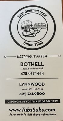 Tubs Gourmet Subs by null