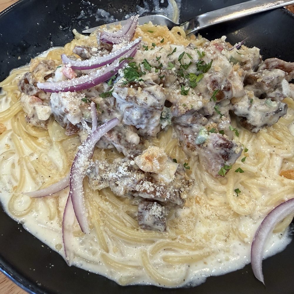 Inda + Mely - Sisig Carbonara - Filipino Near Me - San Bruno, California