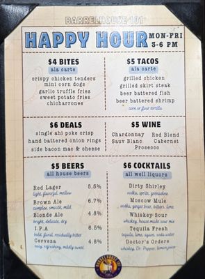 Menu photo 8 Barrelhouse 101 Ventura, CA Menu photo 8 Barrelhouse 101 Ventura, CA