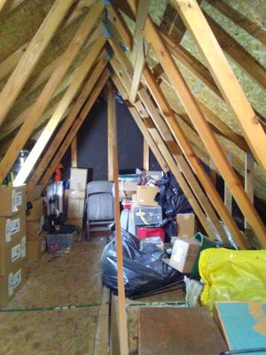 Attic Cleanup - This customers contacted me to assist in cleaning up their attic and removing all of the trash and unused material Attic Cleanup - This customers contacted me to assist in cleaning up their attic and removing all of the trash and unused material