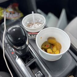 Black's Barbecue Lockhart - BLACK's BBQ driving along munching on sweet pickled goodness YUM!