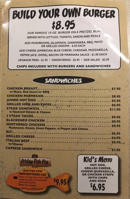 Menu photo 2 Lake George Lodge Bristol, WI