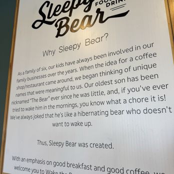 Sleepy Bear Food + Drink - Love this - Breakfast & Brunch Near Me - Wiggins, Mississippi Sleepy Bear Food + Drink - Love this - Breakfast & Brunch Near Me - Wiggins, Mississippi