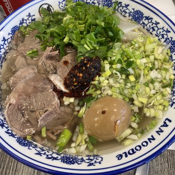 LAN Noodle - Spicy Beef Noodle with tea egg - Chinese Near Me - Arcadia, California