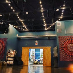 Freedom Yoga - View from back of the studio before class.