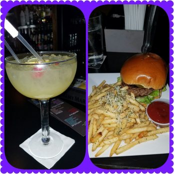 Eve's Lounge - The 40 oz Pineapple drink and the burger with garlic parmesean fries - Lounges Near Me - Brooklyn, New York Eve's Lounge - The 40 oz Pineapple drink and the burger with garlic parmesean fries - Lounges Near Me - Brooklyn, New York