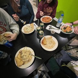 Chanoey’s Pasta - Alfredo, Carbonara, Salad, Spaghetti Bolognese.