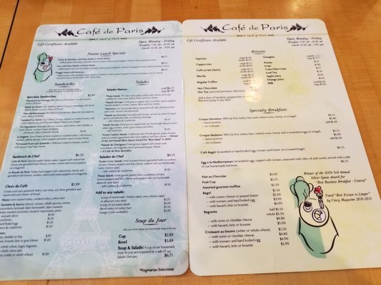 Menu photo 2 Café De Paris Cincinnati, OH Menu photo 2 Café De Paris Cincinnati, OH