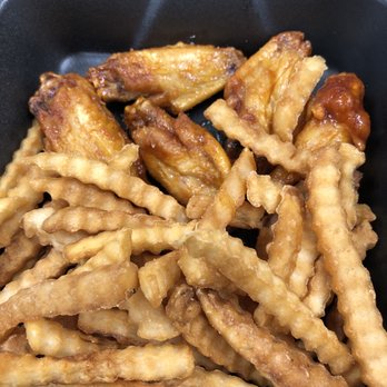 Lid’s Bar & Grill - Asian Bone in Wings with French Fries - American Near Me - Waukon, Iowa