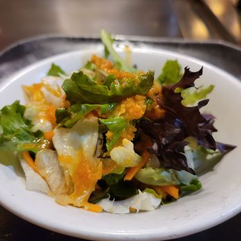 Aoki Teppanyaki - a plate of salad - Sushi Bars Near Me - Miami, Florida