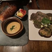 Photo of Vedge - Philadelphia, PA, United States. Rutabaga Fondue & Portabella Carpaccio
