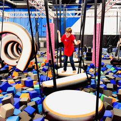 Sky Zone - Here comes Liam!!