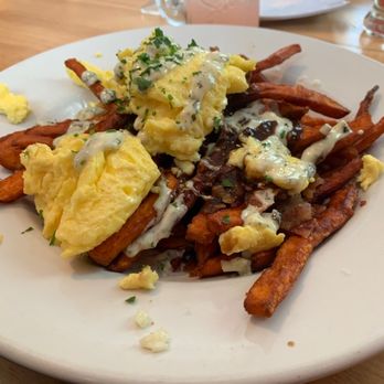 Red Rock Grill and Bar - Breakfast Poutine and Watermelon Mimosa. - American Near Me - Upton, Massachusetts Red Rock Grill and Bar - Breakfast Poutine and Watermelon Mimosa. - American Near Me - Upton, Massachusetts