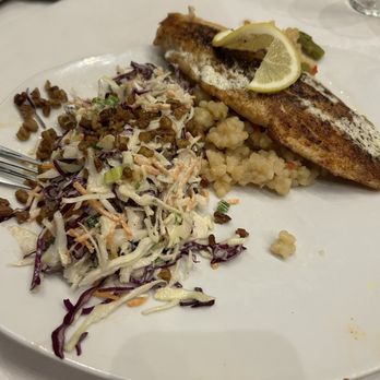 Luna Grill El Camino Real - Tasty fish with slaw and cous cous - Mediterranean Near Me - Carlsbad, California Luna Grill El Camino Real - Tasty fish with slaw and cous cous - Mediterranean Near Me - Carlsbad, California
