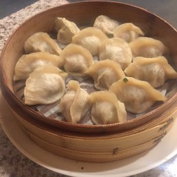 Pork and chives dumplings.
