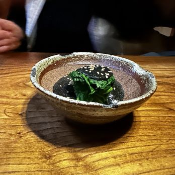 Ippuku - Gomae spinach with black sesame sauce - Bars Near Me - Berkeley, California
