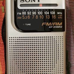 CBS Radio - My old school portable radio operates on two AA batteries. Posted 11/27/20