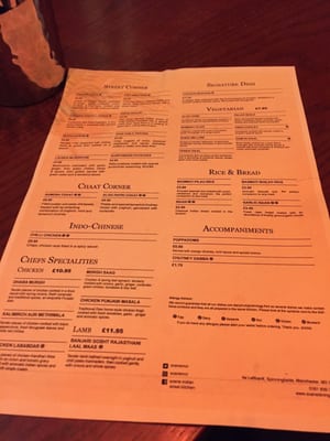 Menu photo 1 Scene Indian Street Kitchen Spinningfields, XGM