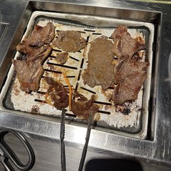 Bon KBBQ - LA Galbi and Bulgogi cooking