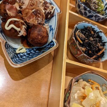 Osaka's - Takoyaki Balls and Obanzai Veggie Set - Japanese Near Me - Boulder, Colorado Osaka's - Takoyaki Balls and Obanzai Veggie Set - Japanese Near Me - Boulder, Colorado