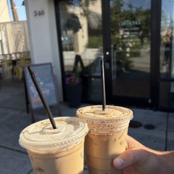 Caffiend Coffee Company - Cinnamon drift latte & horchata latte. - Coffee & Tea Near Me - Norfolk, Virginia