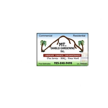 Mt Diablo Gardening - the logo of the business - Landscaping Near Me