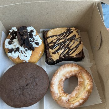 Donut Chef-Brick Oven - Chocolate PB Brownie + Old Fashioned + Chocolate Gob + Ultimate Brownie Donut - Donuts Near Me - Delmont, Pennsylvania Donut Chef-Brick Oven - Chocolate PB Brownie + Old Fashioned + Chocolate Gob + Ultimate Brownie Donut - Donuts Near Me - Delmont, Pennsylvania