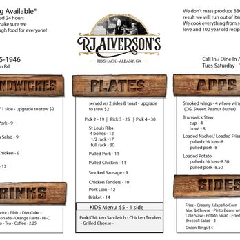RJ Alverson’s Rib Shack - Barbeque Near Me - Albany, Georgia