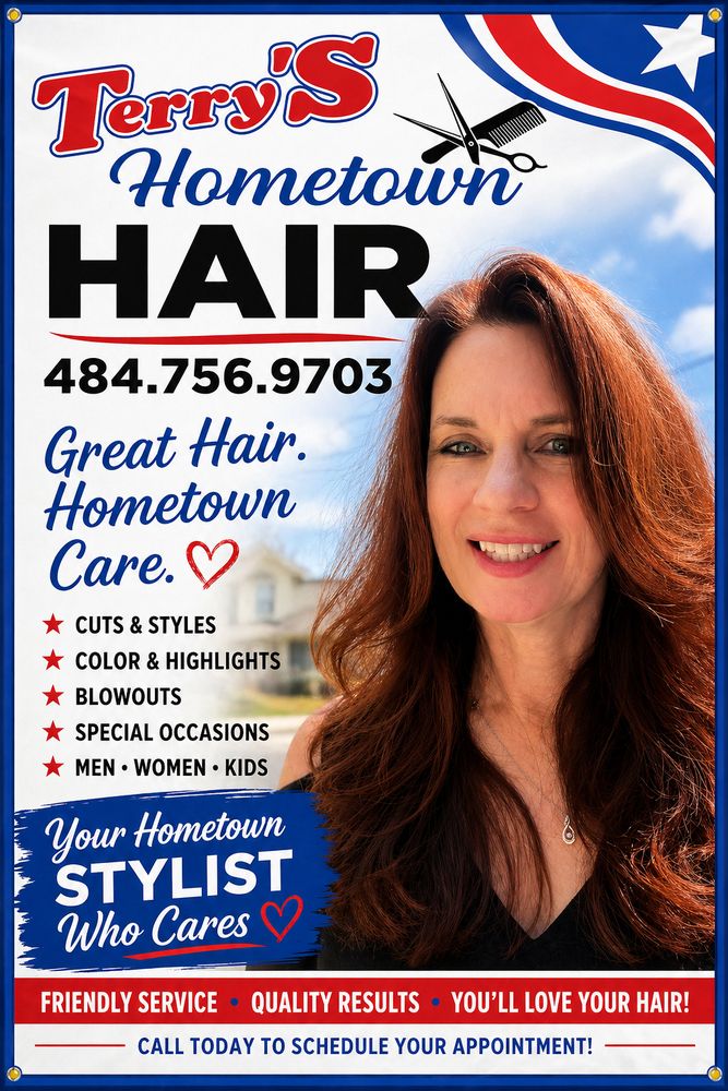 Terrys Hometown Hair Logo